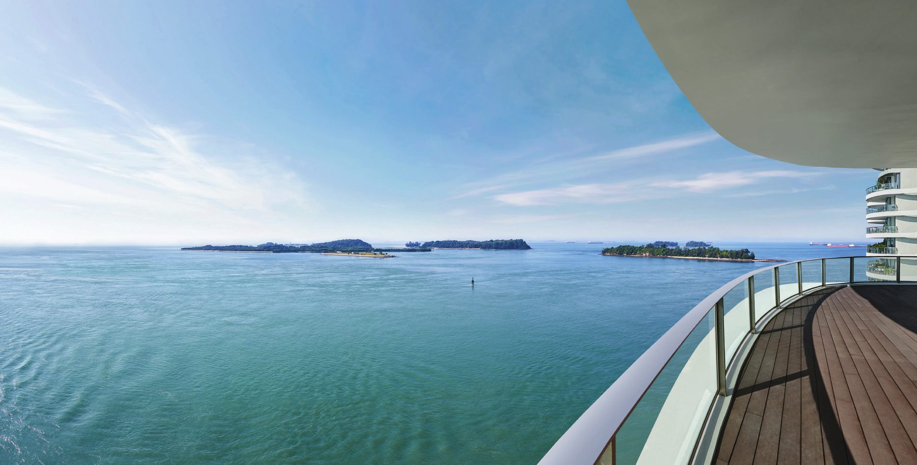 Balcony view to the sea