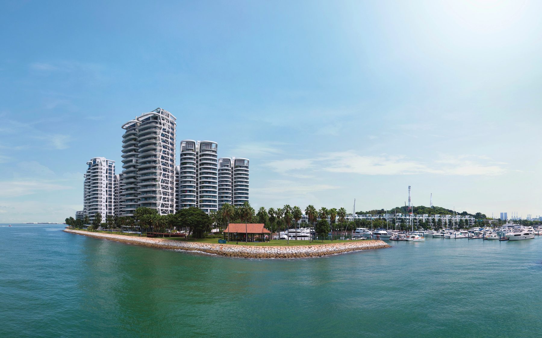 Cape Royale at the mouth of the marina